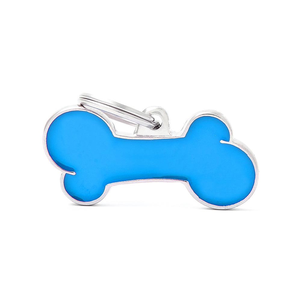 Myfamily Medaglietta Classic Osso Grande Azzurro Myfamily Medaglietta Classic Osso Grande Azzurro